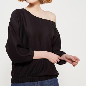 Banana Republic Black Off the Shoulder Top